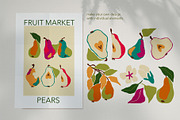 Pear Market Vector set, a Food Illustration by ArtPavo (Thumbnail 2 of 7)