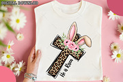He is Risen Leopard Print Cross PNG, an Illustration by OK Design (Thumbnail 2 of 6)