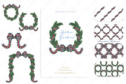 Christmas Tartan Clipart Wreath, a Decorative Illustration by LABFcreations (Thumbnail 5 of 5)