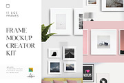 Frame Mockup Creator Kit, a Print Template by Mockstore (Thumbnail 1 of 20)