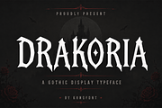 Drakoria - Gothic Fantasy Typeface, a Blackletter Font by overlaytemplates (Thumbnail 1 of 5)