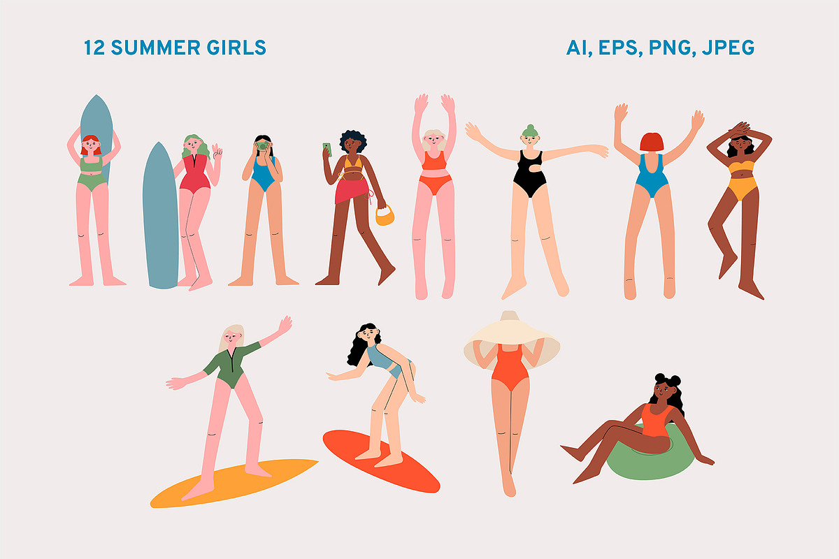 Summer Party | Cliparts, Posters, a Food Illustration by Felizabeth Design (Photo 5 of 12)