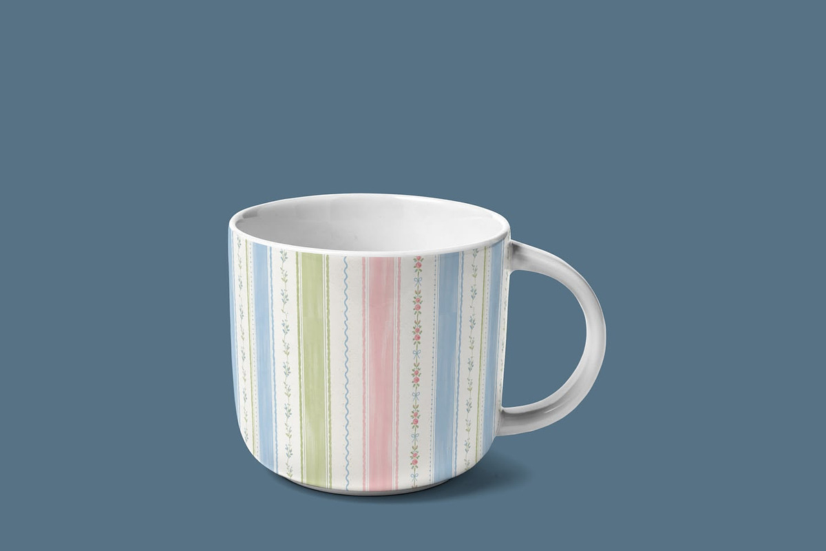 Floral Stripe Seamless Pattern, a Pattern Graphic by elif (Photo 9 of 12)