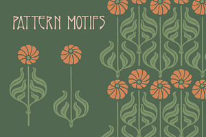 Art Nouveau Graphics Set