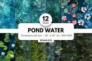 12 Pond Water Digital Papers, a Texture Graphic by NorthWindPixels (Thumbnail 1 of 4)