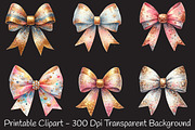 Glitter Bow Clipart, an Illustration by RobertsArt (Thumbnail 4 of 7)