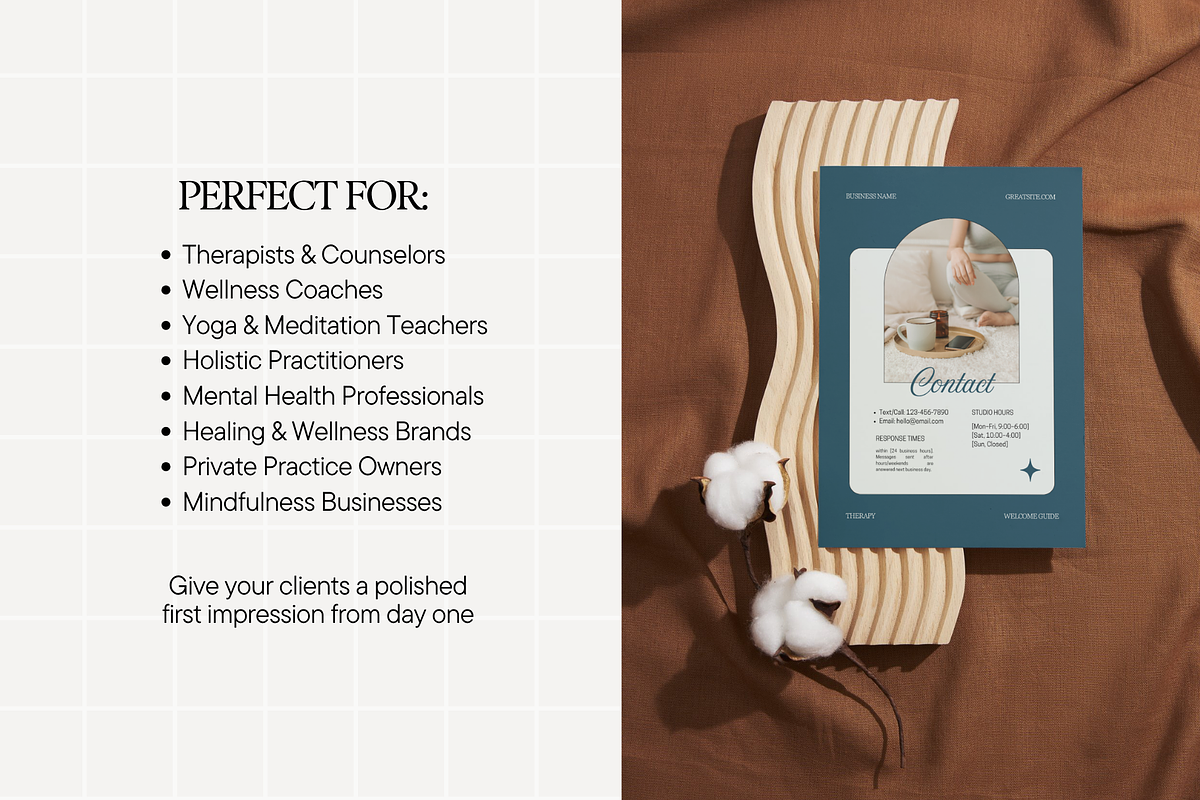 Therapy Onboarding Forms, a Stationery Template by Anna Design Studio (Photo 8 of 9)