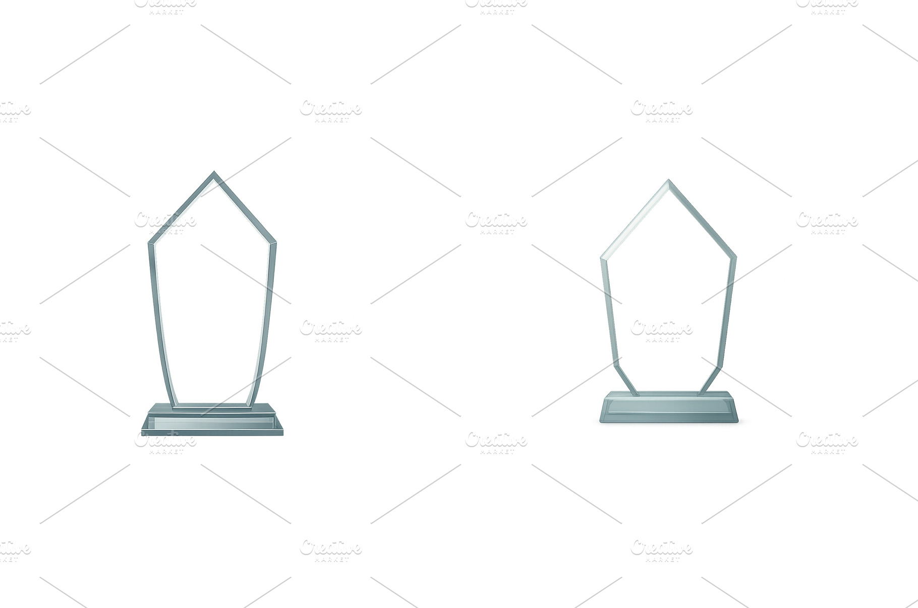 Elegant glass award displayed in a, an Architecture Photo by ZinetroN