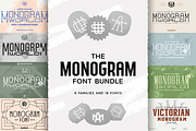Monogram World Bundle-Monogram Font, a Font by Headfonts (Thumbnail 1 of 9)