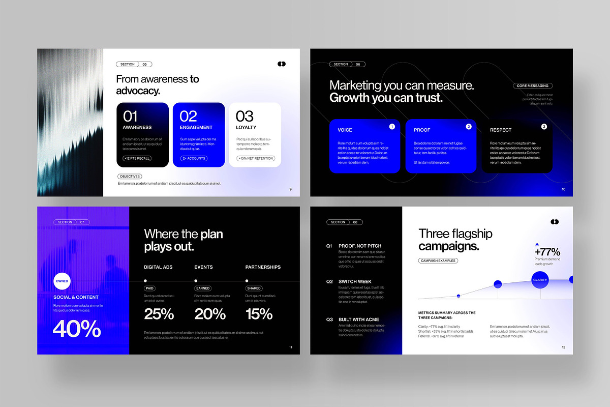 Marketing Plan Presentation Template, a Presentation Template by BrandPacks (Photo 4 of 7)