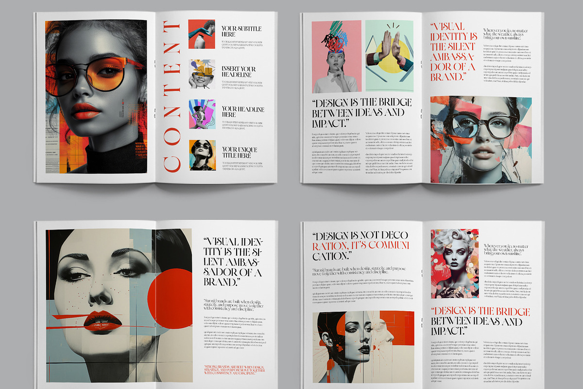 Minimal Art Exhibition Catalog, a Brochure Template by ContestDesign (Photo 2 of 3)