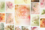 Floral blurry background overlay set, a Background Graphic by Grace Noboa Illustrations (Thumbnail 2 of 12)