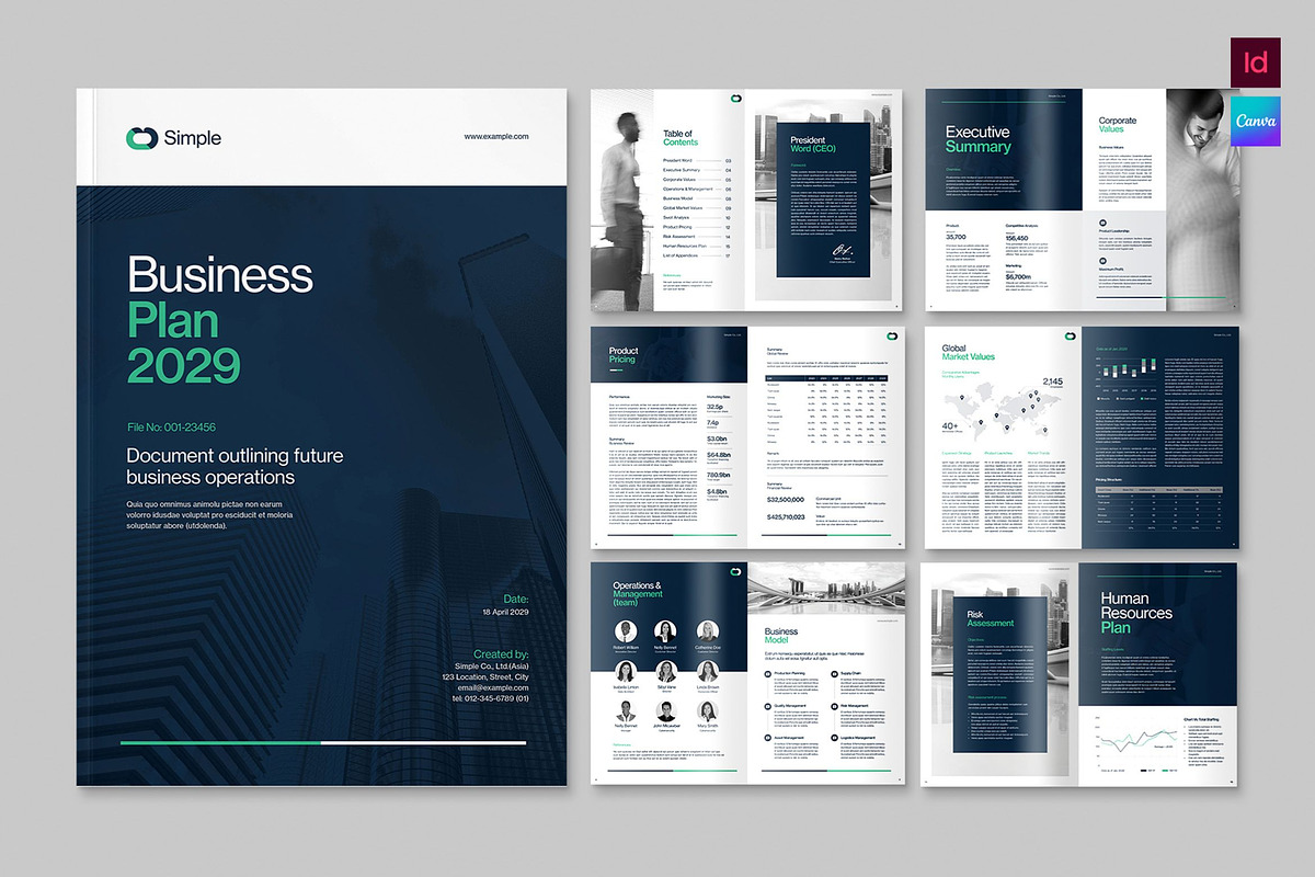 Business Plan Template, a Brochure Template by BrandPacks (Photo 1 of 5)