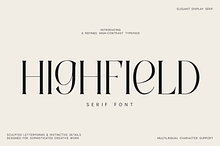 Highfield - Elegant Editorial Serif