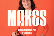 Makes Sans Serif Font, a Sans Serif Font by Graphicxell (Thumbnail 1 of 5)