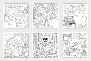 Coloring Book - Bear Stories, an Illustration by Alina Sh (Thumbnail 3 of 9)