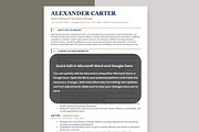 ATS Resume Template | Clean CV Word, a Resume Template by Anjum Ilyas (Thumbnail 3 of 7)