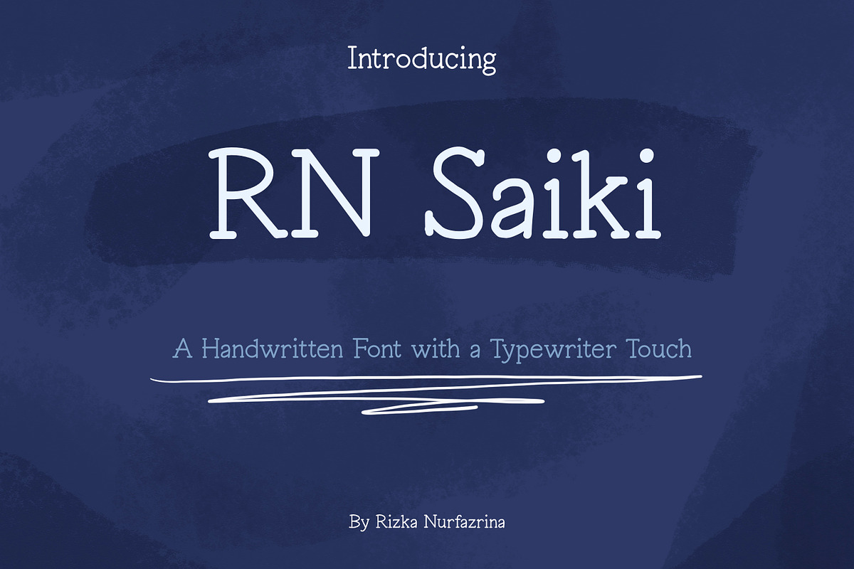 RN Saiki - Handwriting font, a Handwritten Font by RizkaNurfazrina (Photo 1 of 10)