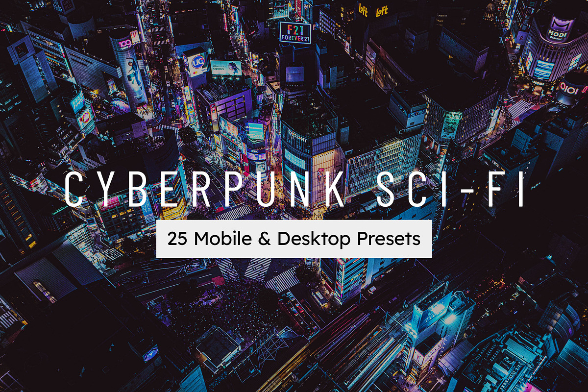 25 Cyberpunk SciFi Lightroom Presets, a Preset Add-On by SparkleStock (Photo 1 of 5)