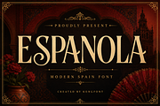 Espanola - Elegant Serif Font, a Serif Font by overlaytemplates (Thumbnail 1 of 5)