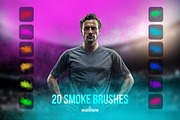 Realistic Smoke Photoshop Brushes, a Brush Add-On by Walllow Creatives (Thumbnail 1 of 3)