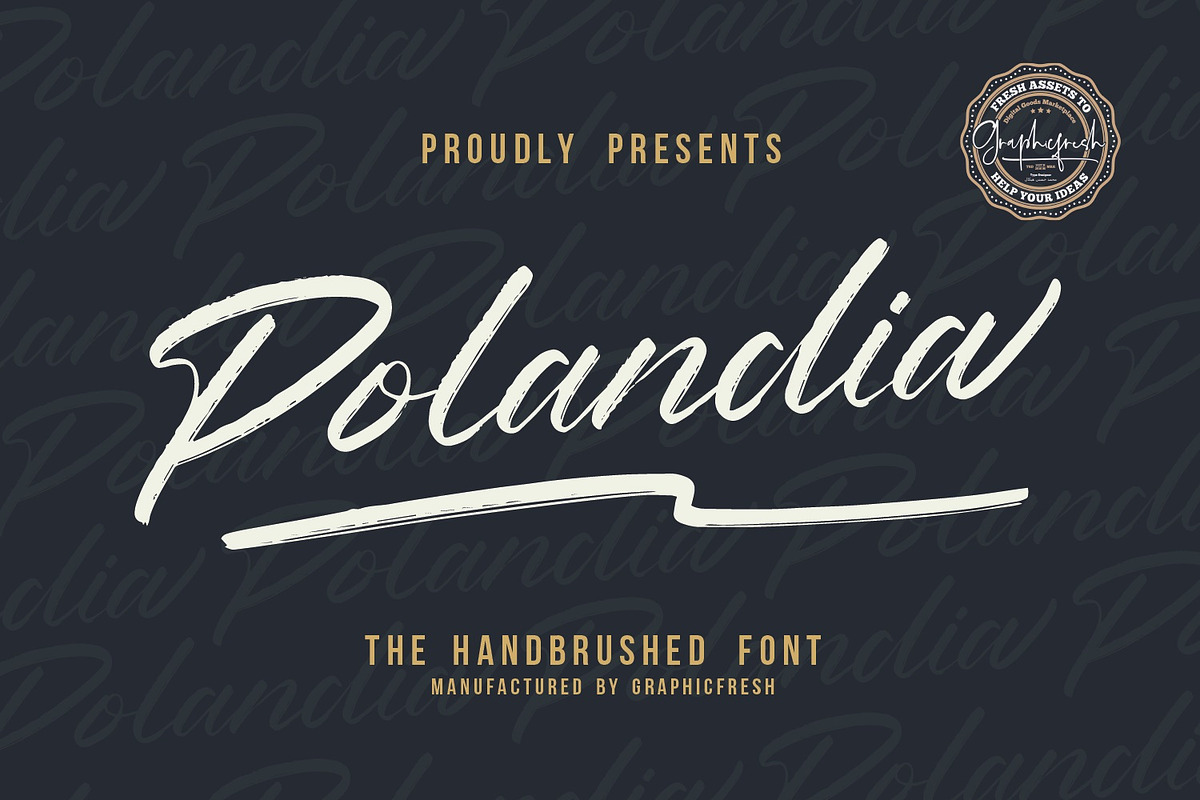 Polandia - The Handbrushed Font, a Script Font by Graphicfresh (Photo 9 of 9)