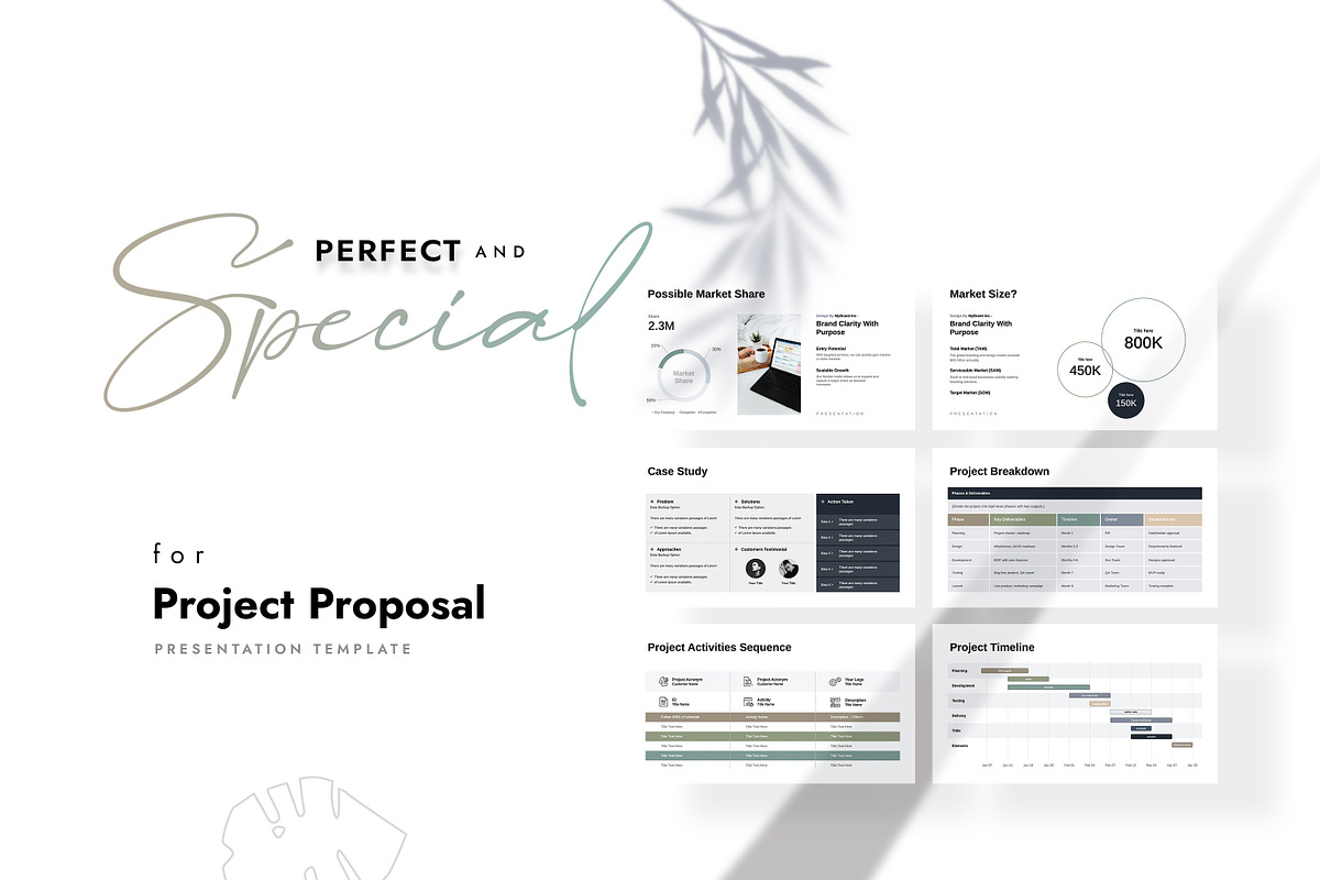 Project Proposal Presentation, a Presentation Template by GoldenPixelStudio (Photo 2 of 27)