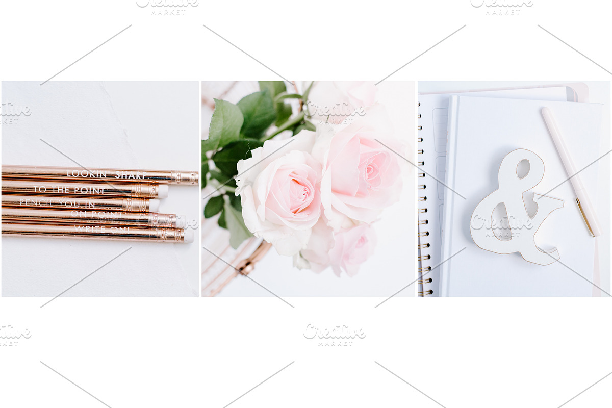 Blush Roses Bundle, an iPhone Mockup by Peppermint &Tea (Photo 5 of 5)