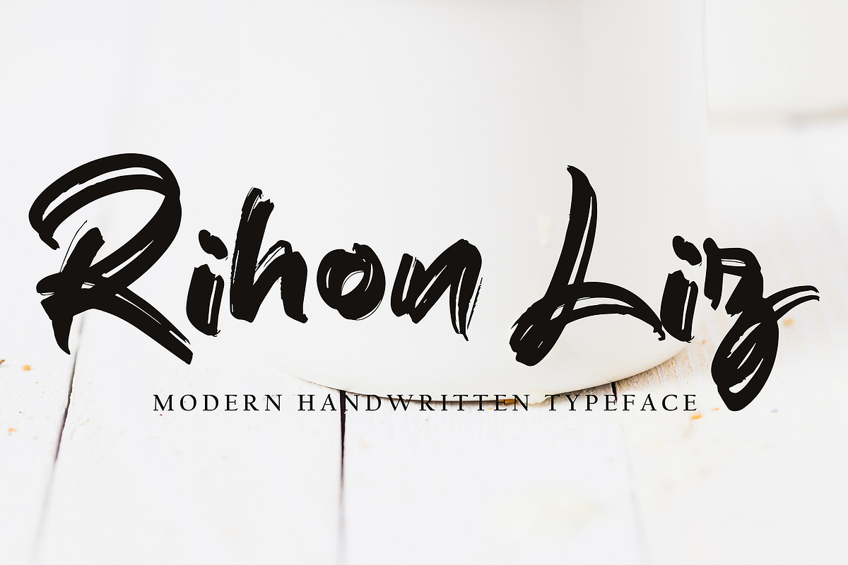Rihon Liz, a Handwritten Font by pineungtype (Photo 1 of 6)
