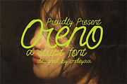Oreno | A Handwritten Script Font, a Script Font by byde (Thumbnail 1 of 7)