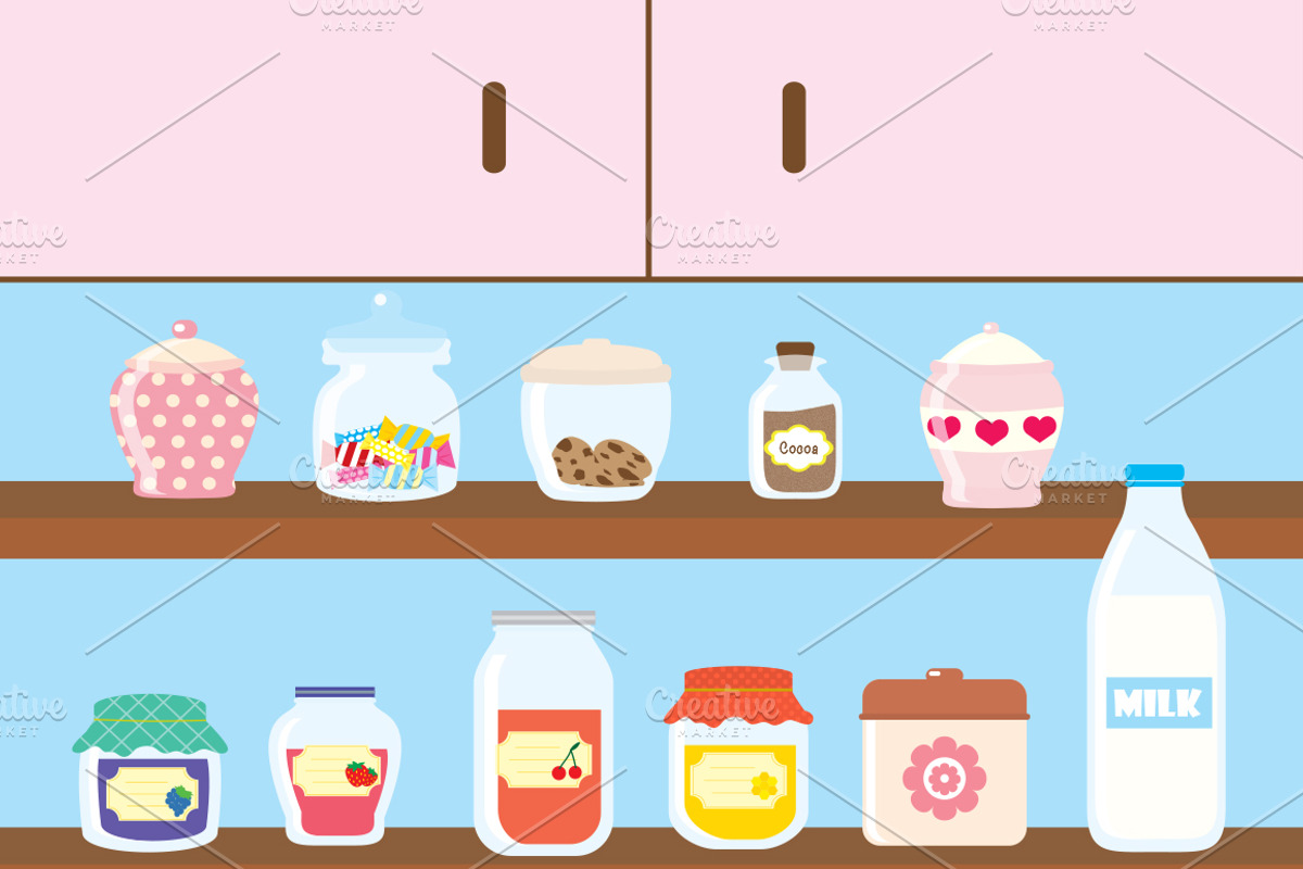 Colorful Jars and Sweets, an Illustration by lavinialorena (Photo 3 of 3)