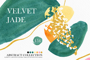 JADE Abstract green shape textures