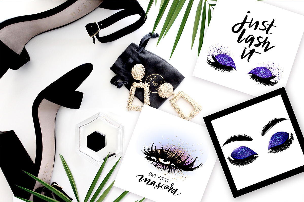 Lashes quotes for fashion girls., a Decorative Illustration by Yana Lesiuk (Photo 6 of 9)
