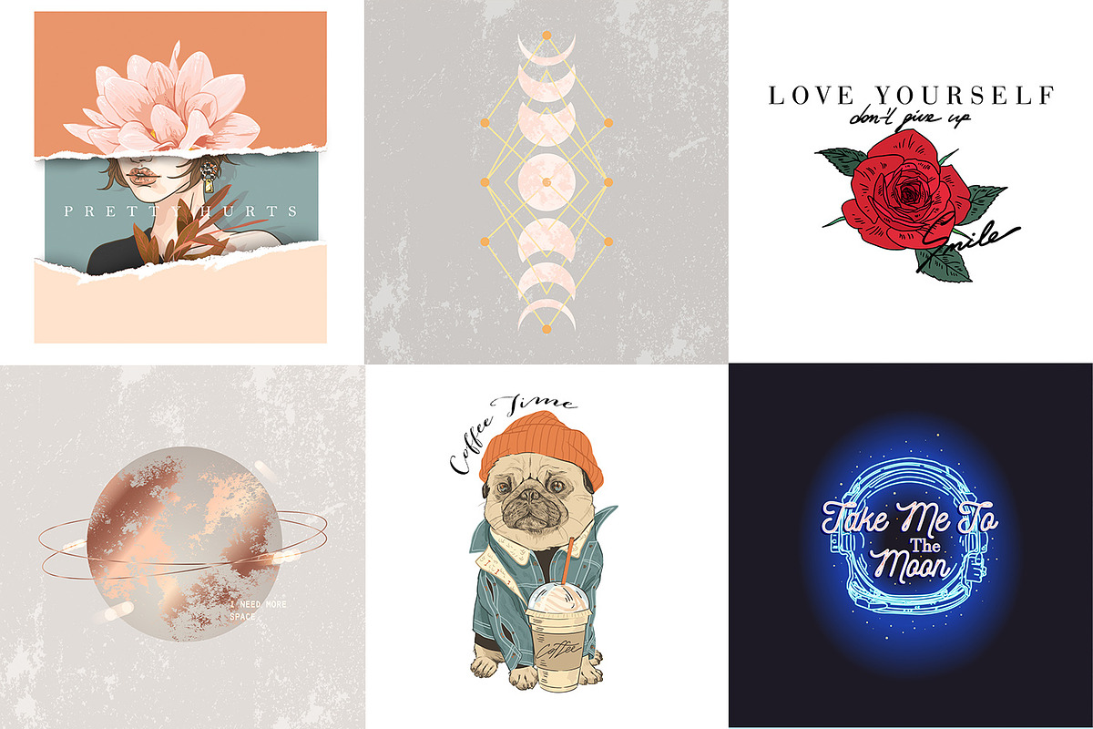 Amazing Prints Bundle, an Illustration by NKTN (Photo 11 of 15)