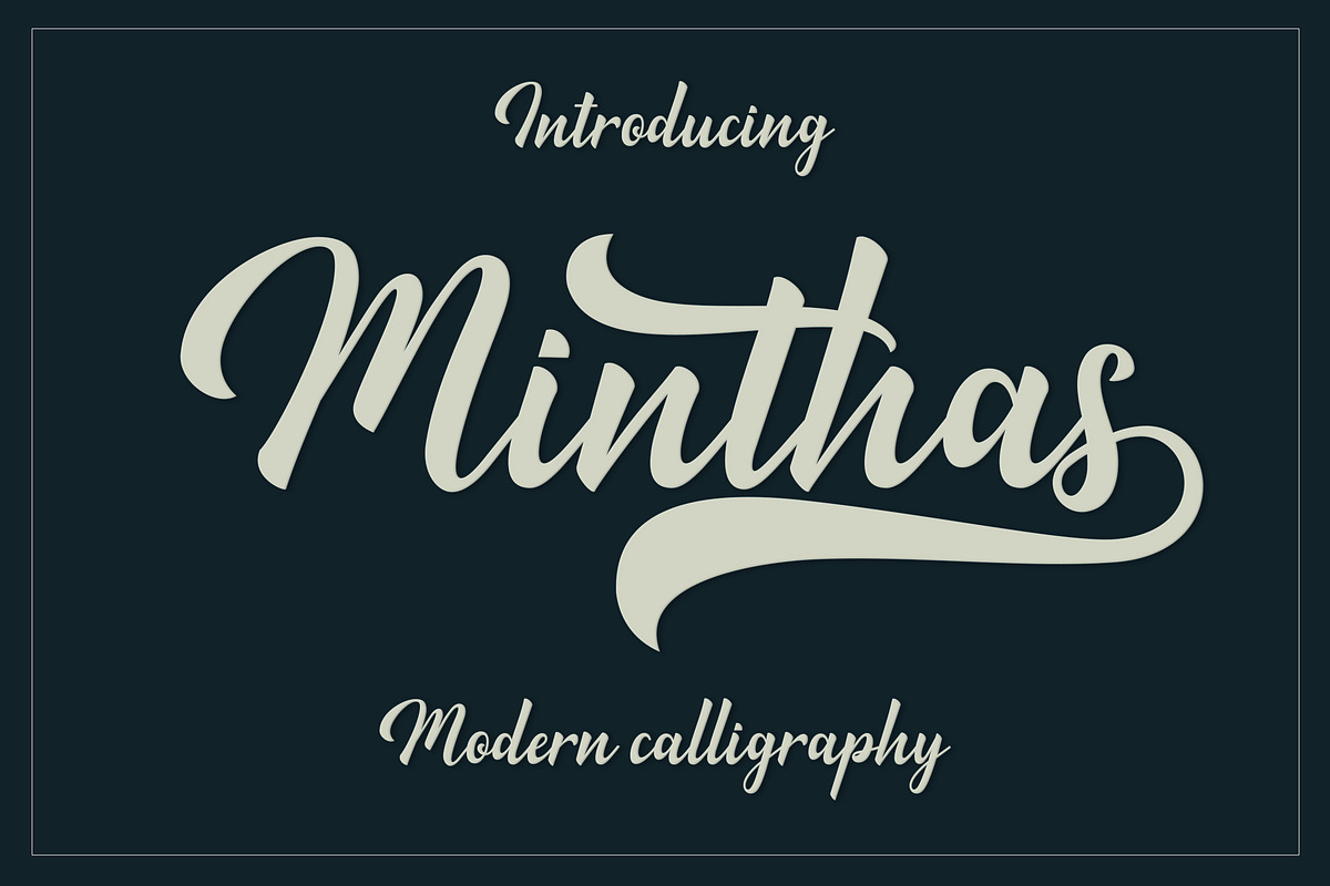 Minthas, a Script Font by Amarlettering (Photo 1 of 7)
