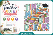 Teacher Quotes Sublimation Bundle, an Education Illustration by Actual Pixel (Thumbnail 2 of 18)