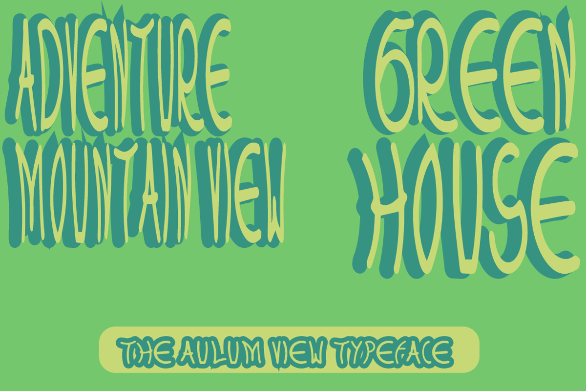 Aulumview, a Font by Wana Studio (Photo 6 of 6)