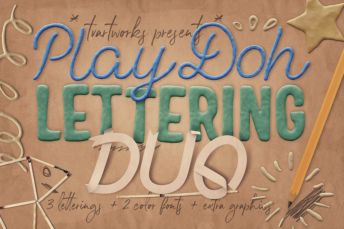 Play-Doh Lettering Duo, a Graphic by TVartworks (Photo 1 of 10)