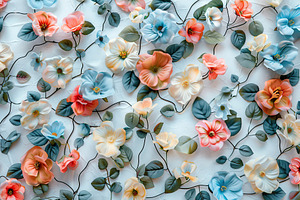 Background of natural flowers in pastel colors, a Nature Photo by AlyaAnd