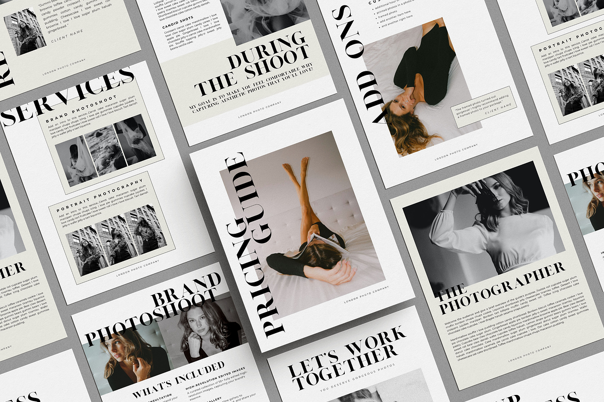 Photographer Pricing Template Canva, a Marketing Template by Blush Created (Photo 1 of 11)