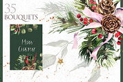 CHRISTMAS Watercolor Collection, an Illustration by Les Frolova (Thumbnail 3 of 12)