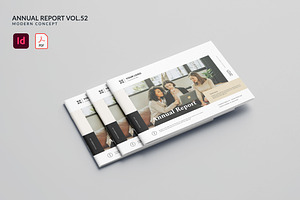 Annual Report Vol.52, a Brochure Template by Bewalrus Studio