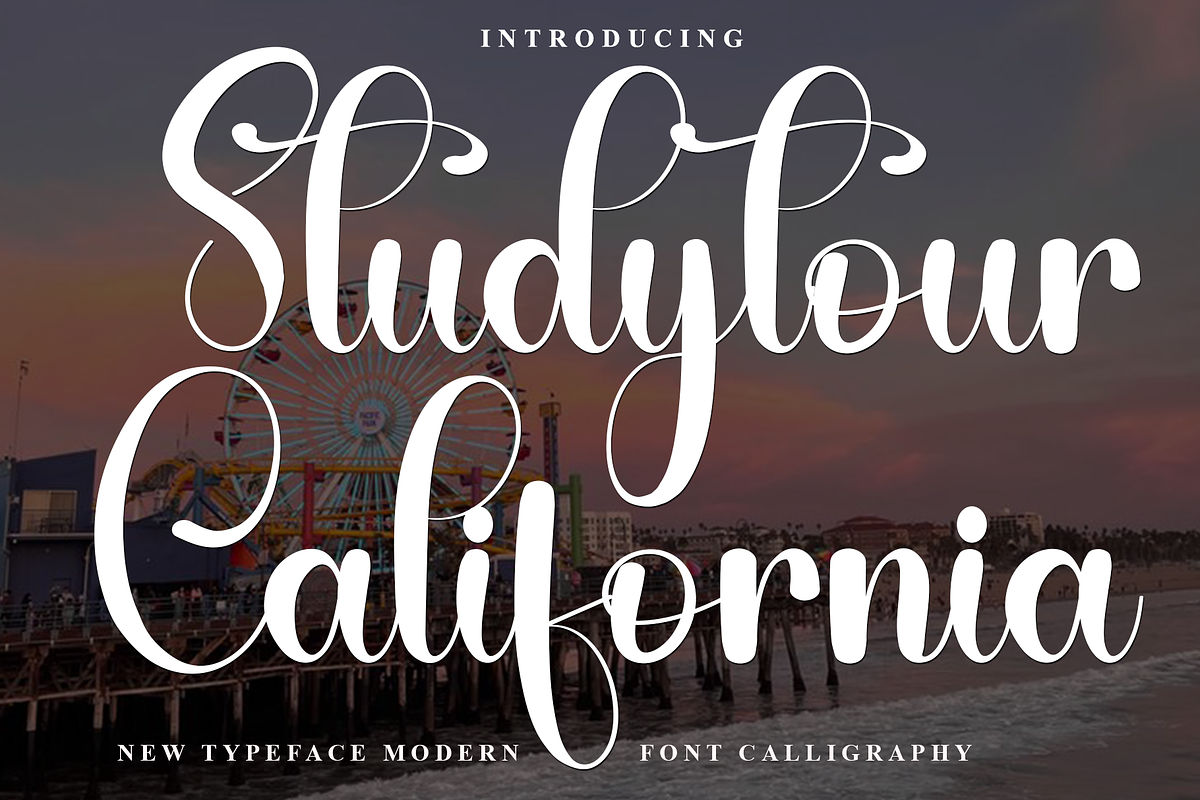 Studytour California, a Handwritten Font by InermediaSTUDIO (Photo 1 of 8)