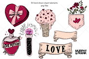 Valentines Day Clipart Bundle, a Graphic by Murphy & Frank (Thumbnail 2 of 7)