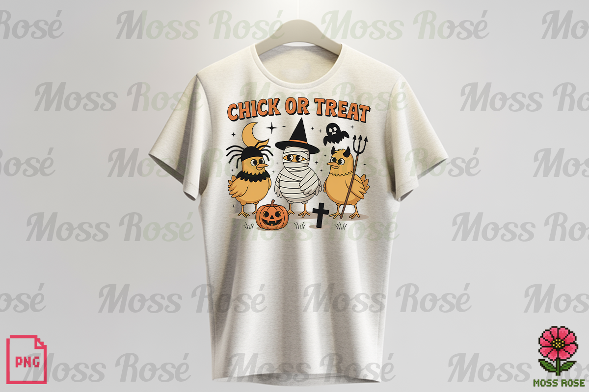 Chick or Treat Funny Chicken PNG, a Graphic by Moss Rose (Photo 3 of 3)