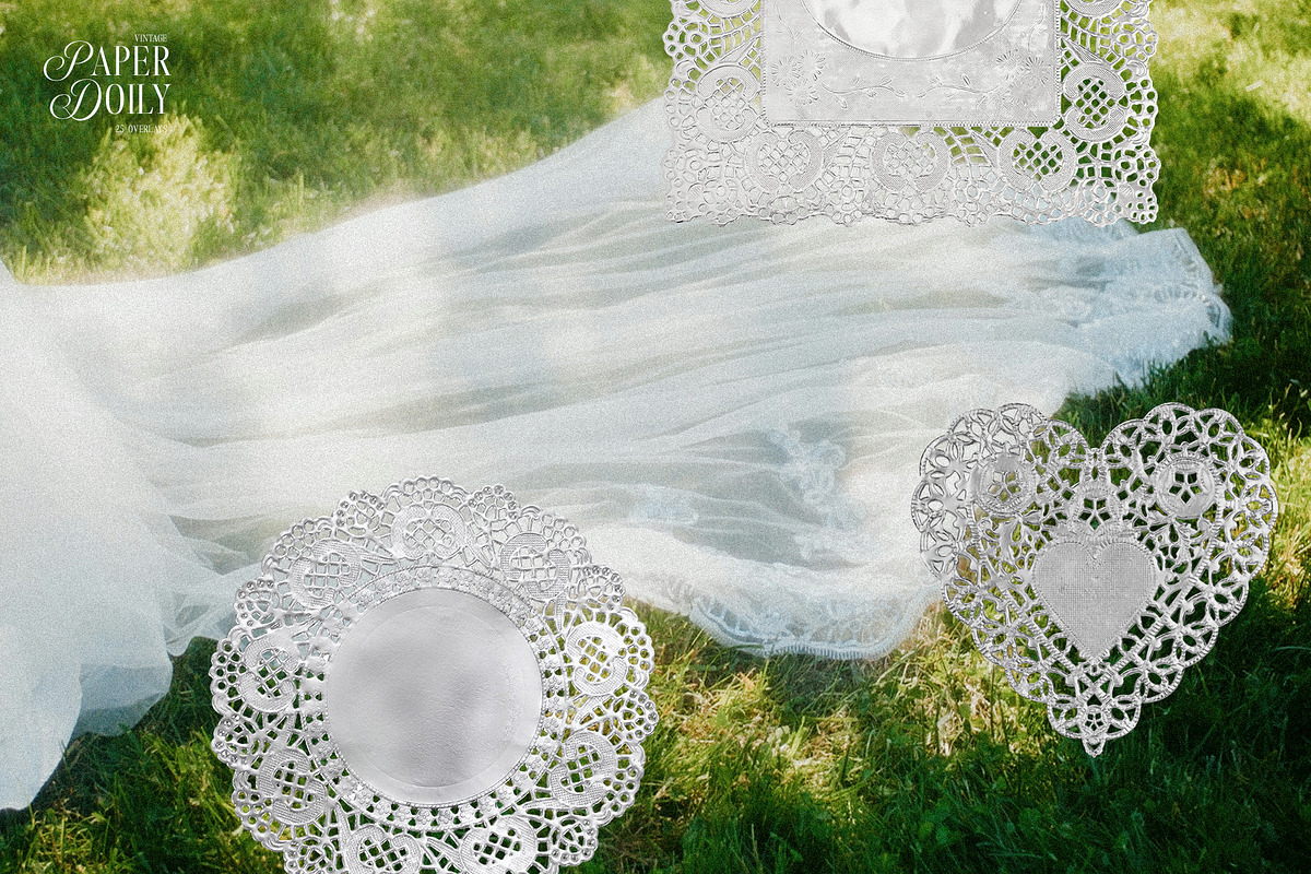 Vintage Paper Doily Overlays, a Texture Graphic by Kaleriia (Photo 8 of 10)