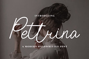 Pettrina, a Script Font by Fontmine Studio (Thumbnail 1 of 11)