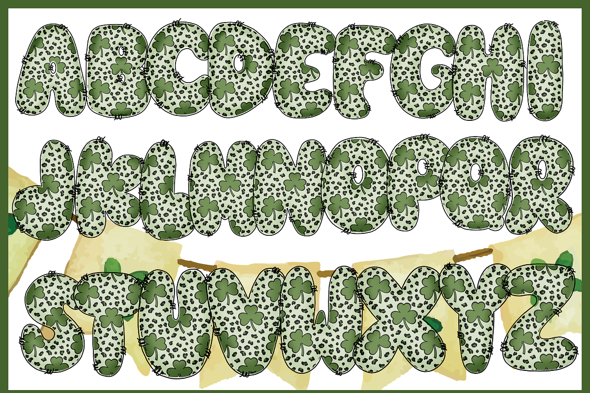 IrishClover-PNG fonts, a Font by It me digital art (Photo 4 of 6)