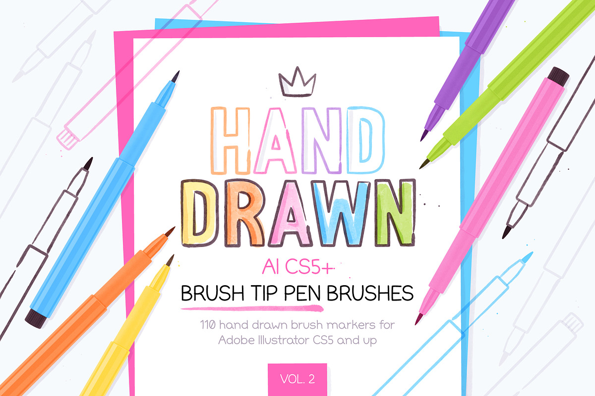 Brush Tip Marker Brushes Vol. 2, a Brush Add-On by Side Project (Photo 1 of 7)