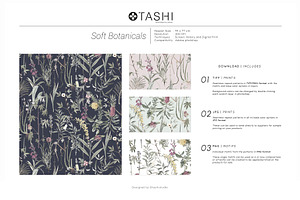 Soft Botanical Pattern Design